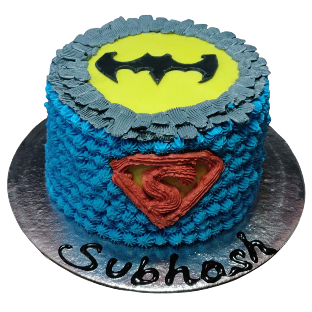Batman Superman Cake online delivery in Noida, Delhi, NCR,
                    Gurgaon
